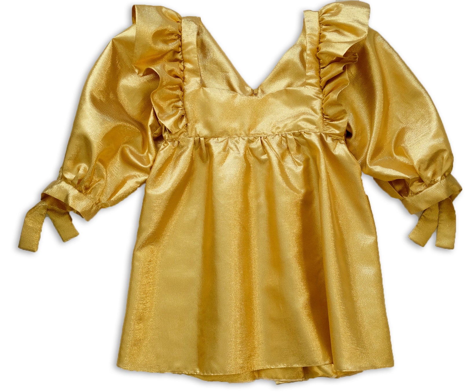 atomo dress in azteca gold