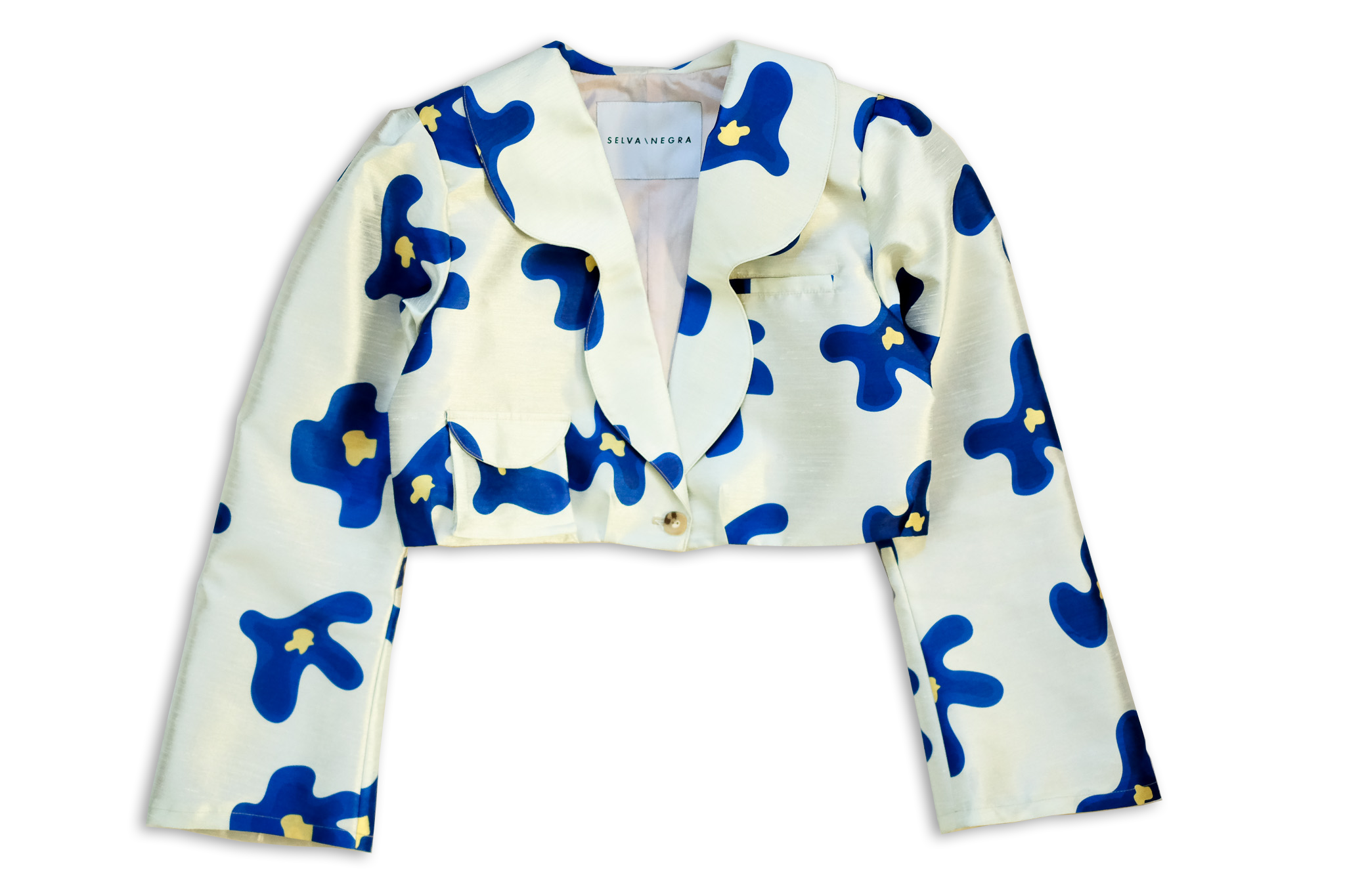 coco jacket in sapphire floral