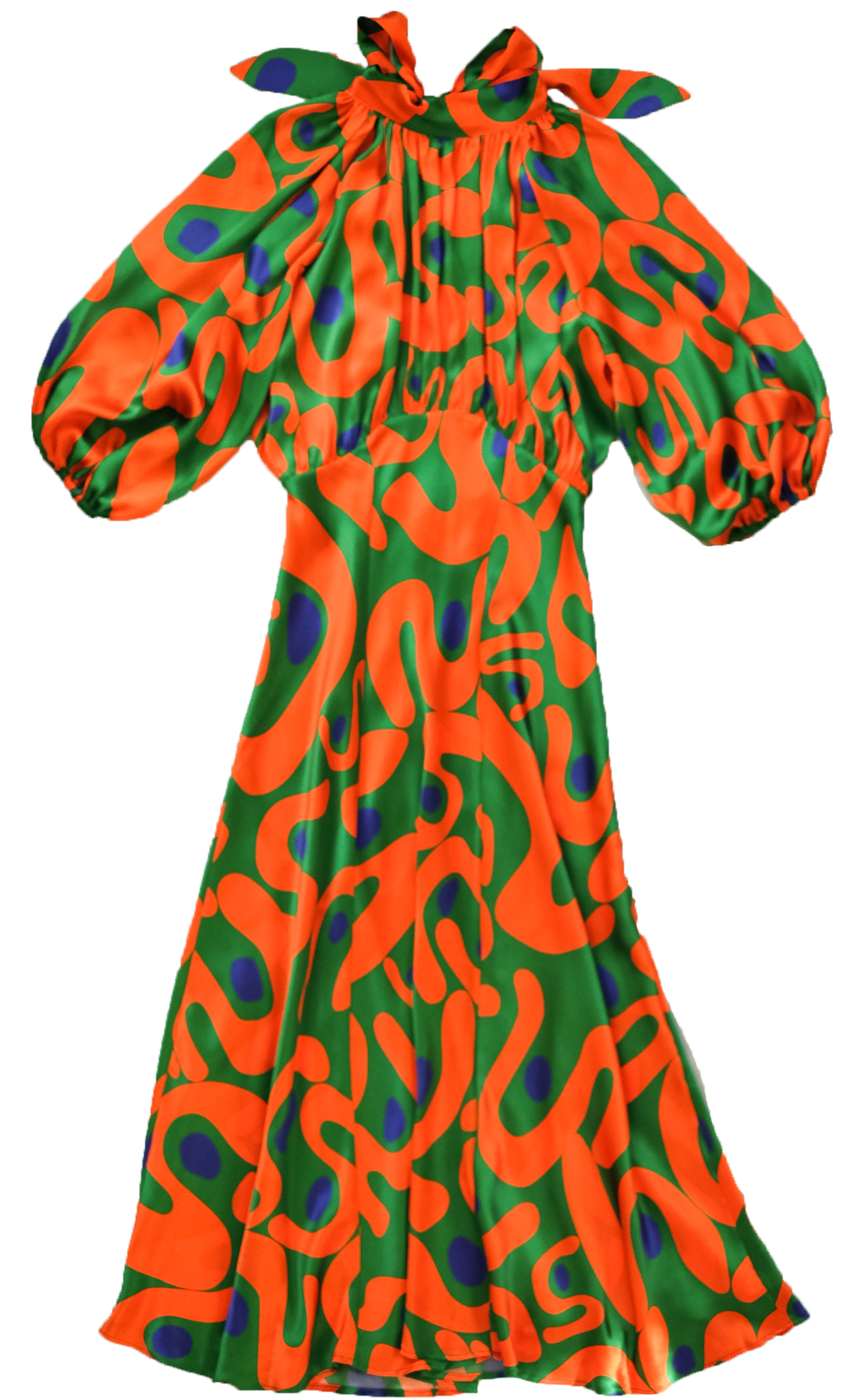 edith dress in mondo graffiti silk