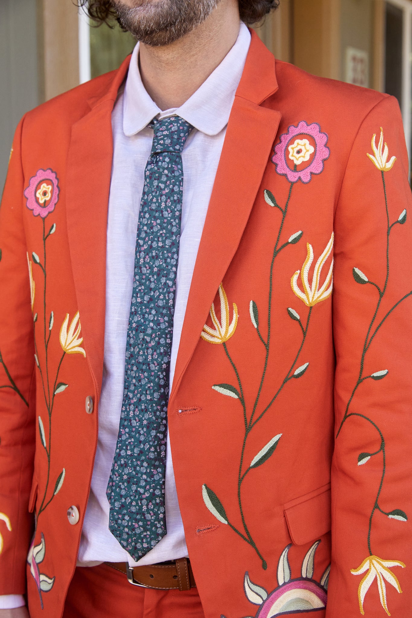 sidney suit jacket in daffodil picante