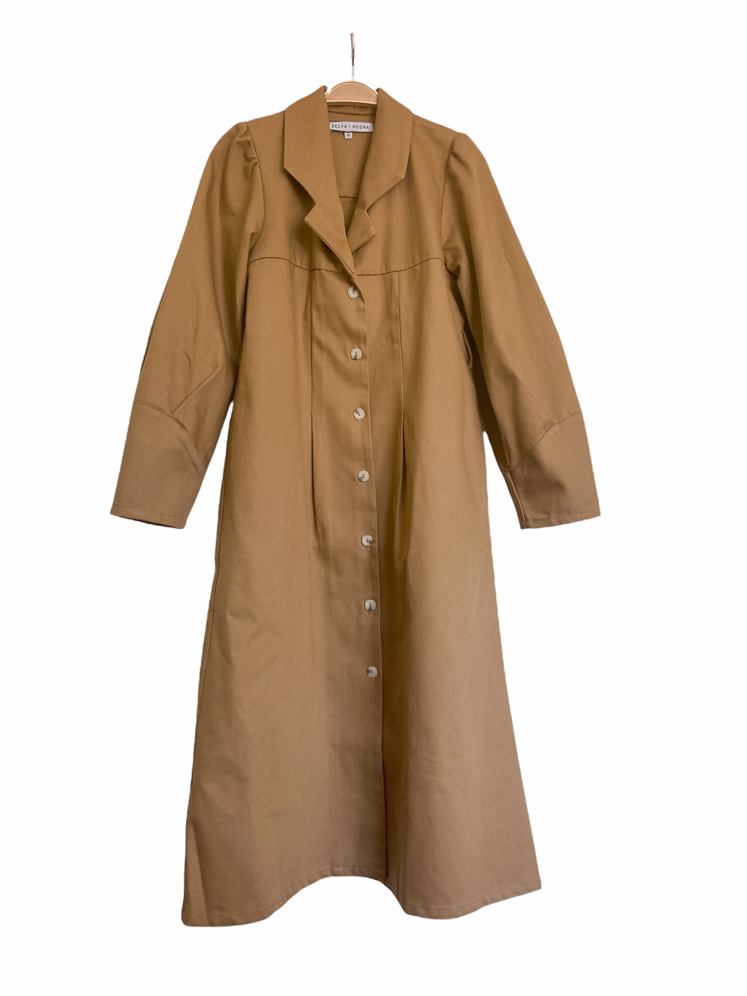 lorena jacket dress in camel twill